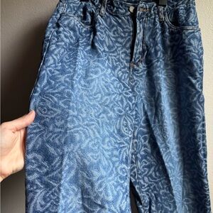 Bill Blass Denim Etched Jeans